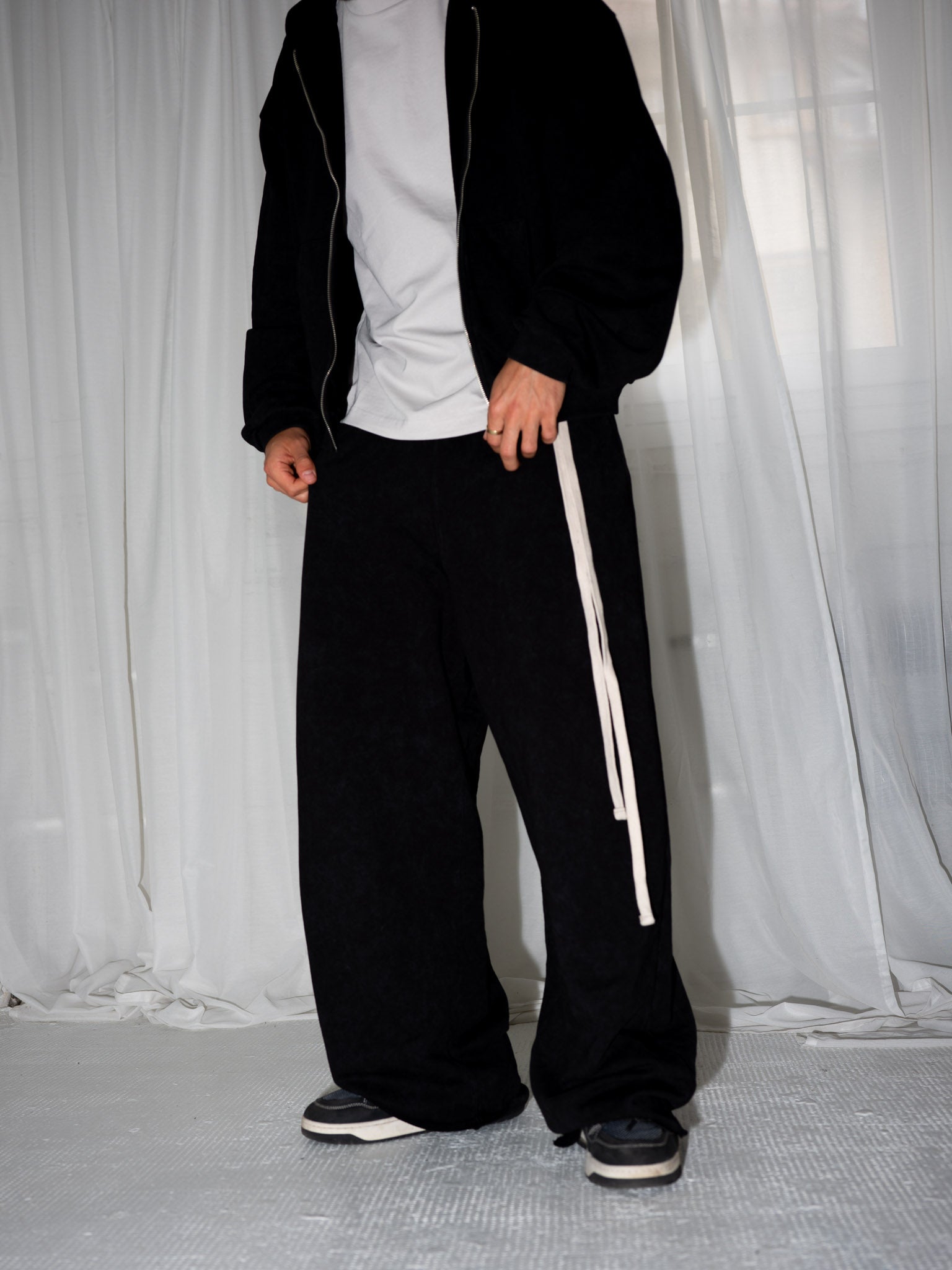 SWEATPANT washed black