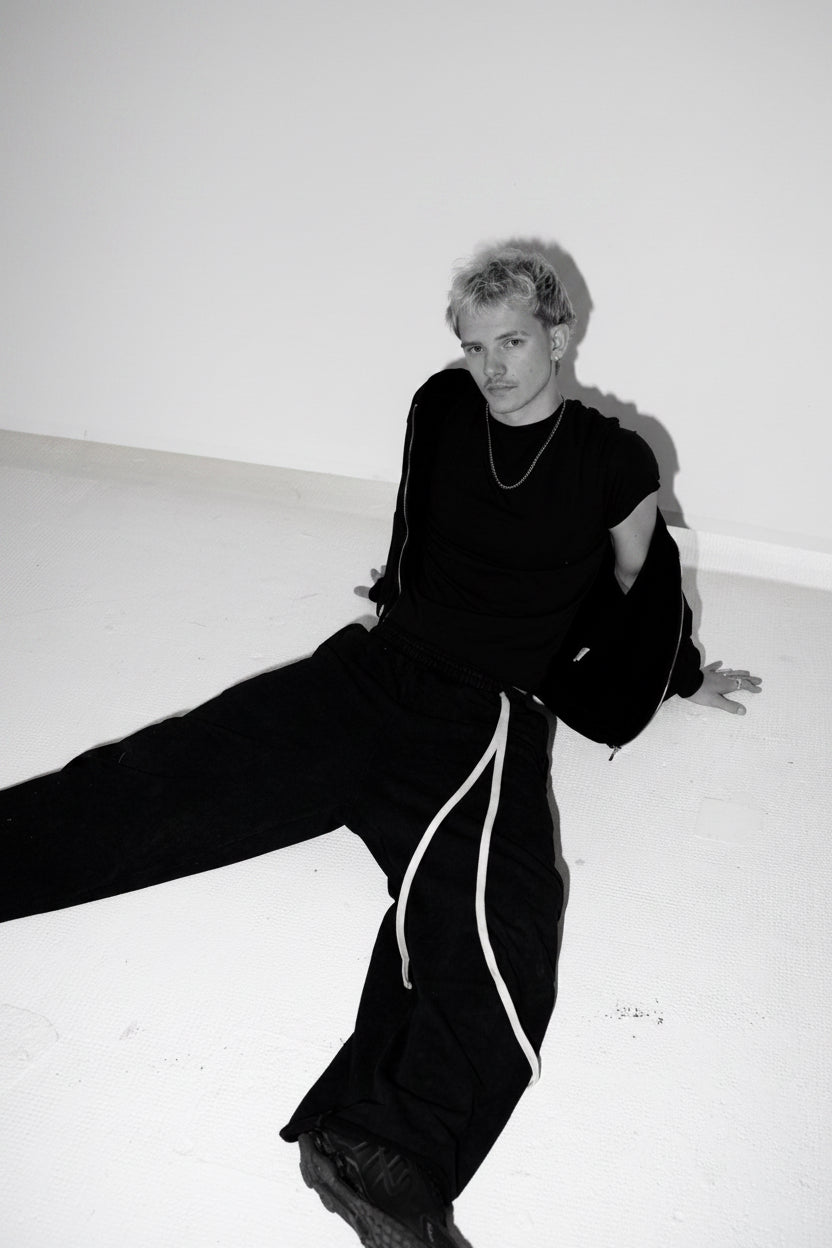 SWEATPANT washed black