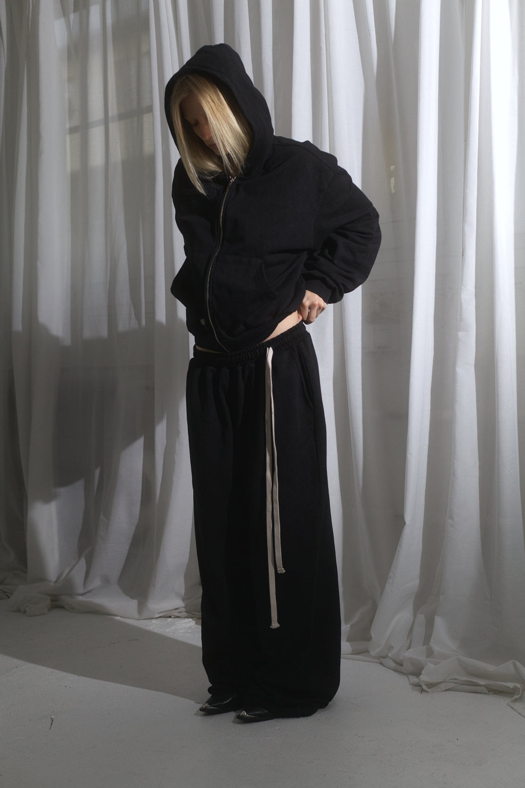 SWEATPANT washed black