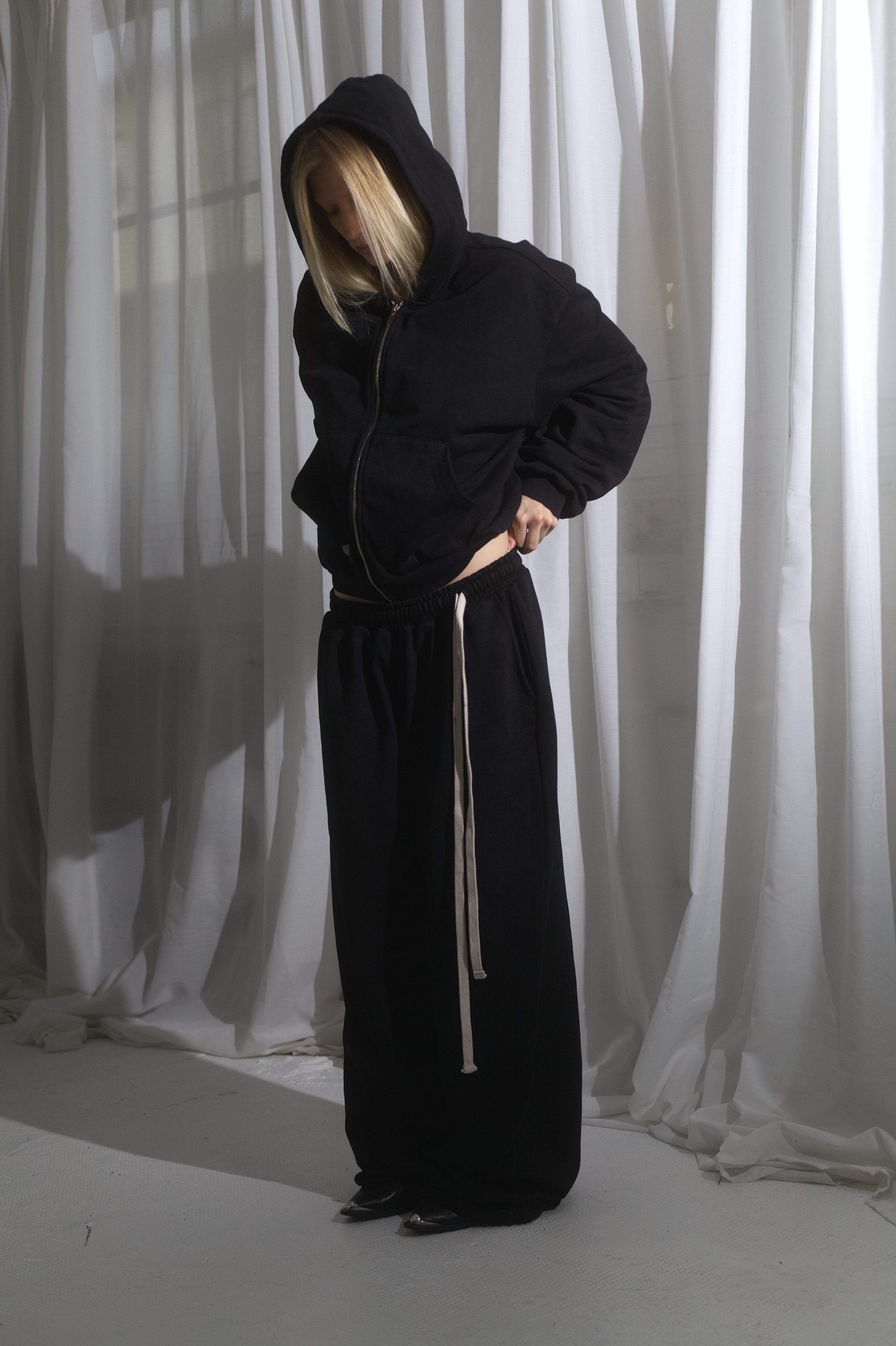 SWEATPANT washed black