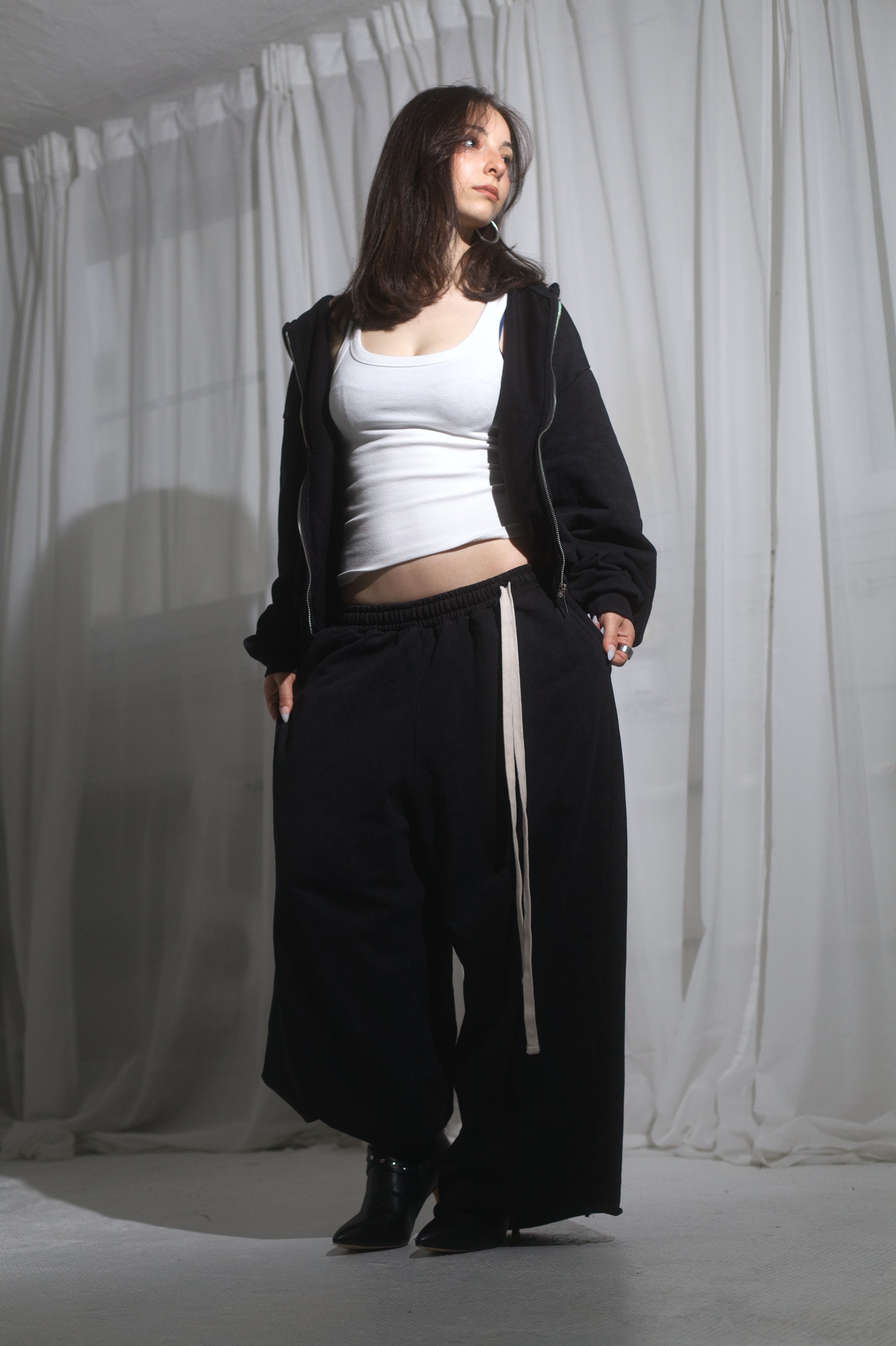 SWEATPANT washed black