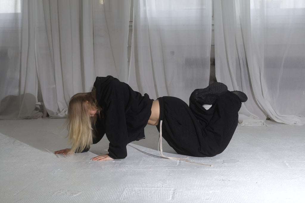 SWEATPANT washed black