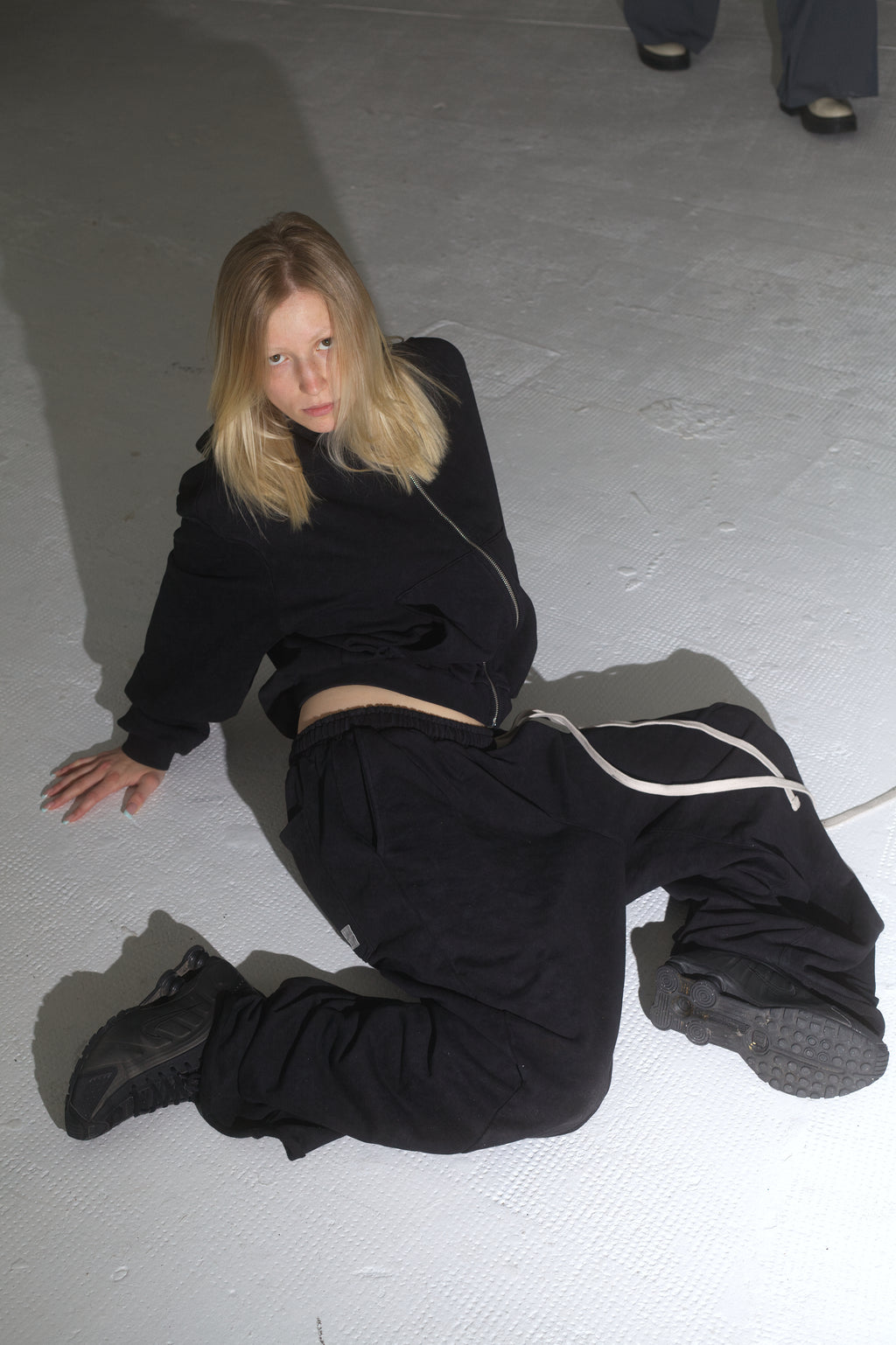 SWEATPANT washed black